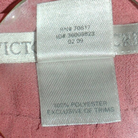 Victoria Secret Pink sleeveless button up polyester top size large - Picture 7 of 8